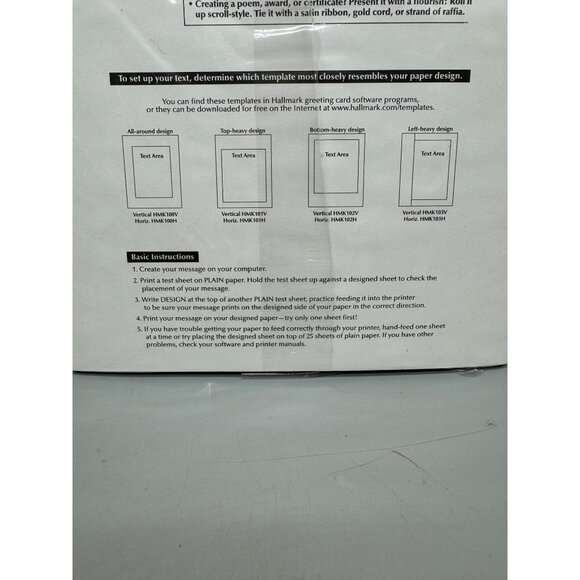 Hallmark Deluxe Heavyweight Paper For Laser & Inkjet Printers 20 Sheets - Picture 3 of 6